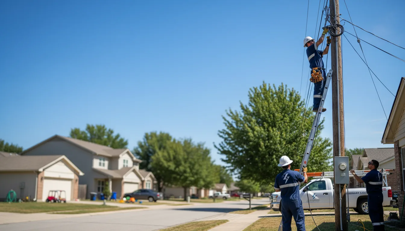 Residential electrician providing installation services in Robert Lee, TX